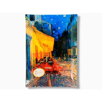 Talerz dekoracyjny - V. van Gogh, Taras kawiarni w nocy (CARMANI) 16x30cm