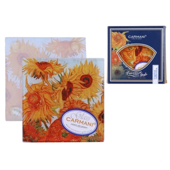 Podkładka pod kubek - V. van Gogh, Słoneczniki (CARMANI)