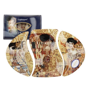 Talerz dekoracyjny - G. Klimt, 3 części