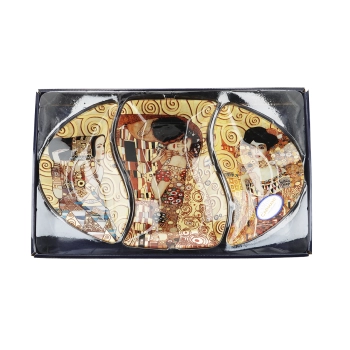 Talerz dekoracyjny - G. Klimt, 3 części