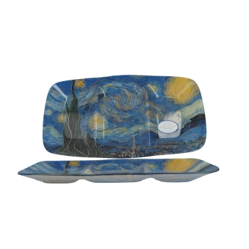 Talerz dekoracyjny - V. van Gogh, Gwiaździsta Noc (CARMANI)