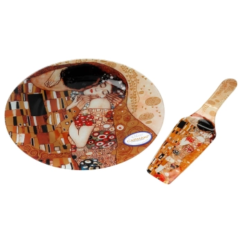 Zestaw deserowy - G. Klimt, Pocałunek