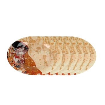Zestaw deserowy - G. Klimt, Pocałunek