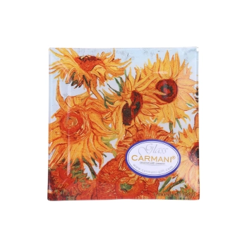 Talerz dekoracyjny - V. van Gogh, Słoneczniki (CARMANI)