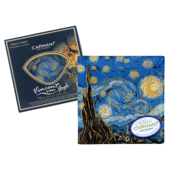 Talerz dekoracyjny - V. van Gogh, Gwiaździsta noc (CARMANI)