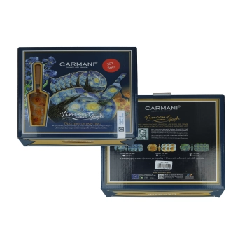 Kpl. patera i 6 talerzyków - V. van Gogh, Słoneczniki (CARMANI)