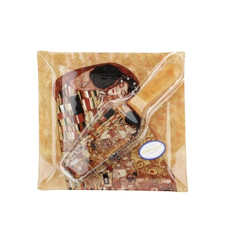 Talerz dekoracyjny z łopatką - G. Klimt, Pocałunek