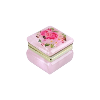 Kasetka alabastrowa kwadratowa 4x4cm (w pudełku)
