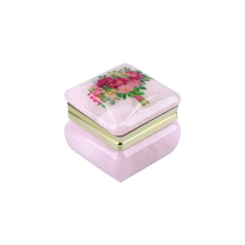 Kasetka alabastrowa kwadratowa 4x4cm (w pudełku)