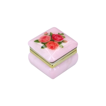 Kasetka alabastrowa kwadratowa 4x4cm (w pudełku)
