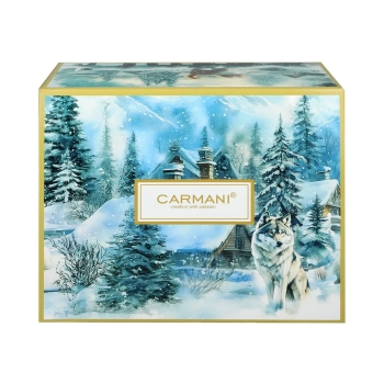 Kubek świąteczny - Zima wszędzie, Lisy (CARMANI)