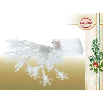 Lampki led - Śnieżynki (30szt)