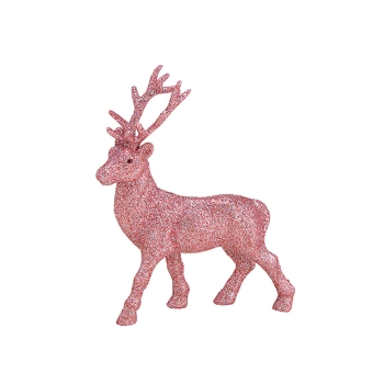 Figurka - Renifer różowy mały 15x21x4cm