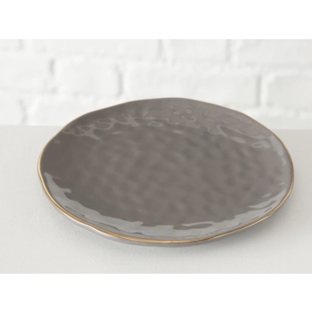 Talerz ceramiczny szary - Nella