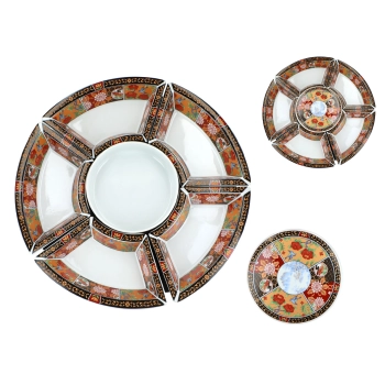 Naczynie ceramiczne do serowania przekąsek - Lazy Suzan