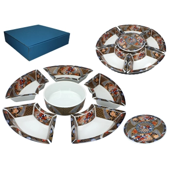 Naczynie ceramiczne do serowania przekąsek - Lazy Suzan
