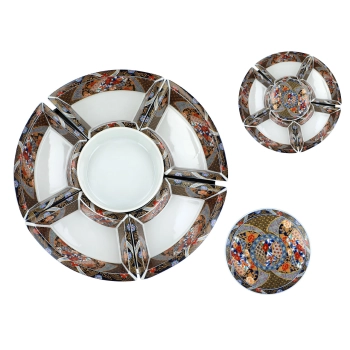 Naczynie ceramiczne do serowania przekąsek - Lazy Suzan