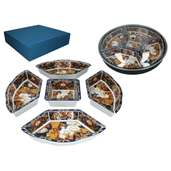 Naczynie ceramiczne do serowania przekąsek - Lazy Suzan