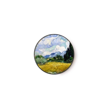 Obrazek okrągły - V. van Gogh, Pole pszenicy z cyprysami (CARMANI)