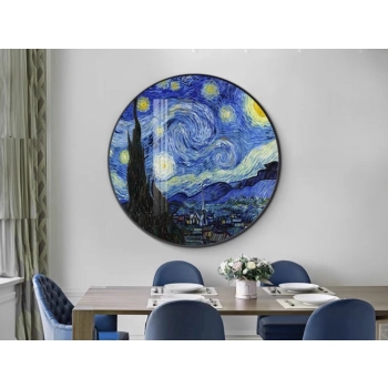 Obrazek okrągły - V. van Gogh, Gwiaździsta Noc (CARMANI)