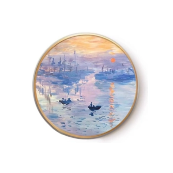 Obrazek okrągły - C. Monet, Impresja, wschód słońca (CARMANI)