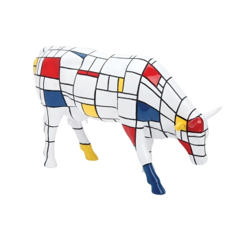 CowParade New York 2000, Moondriaan, autor: Jon Eastman.
