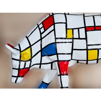CowParade New York 2000, Moondriaan, autor: Jon Eastman.
