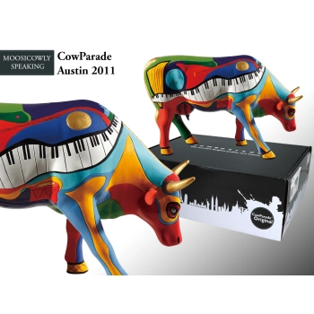 Cowparade Austin 2011, Moosicowly Speaking, autor: Robin Tripaldi.