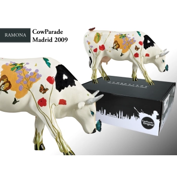 CowParade Madrid in 2009, Ramona, autor: Alejandra Corral de la Serna, aka Kuska.