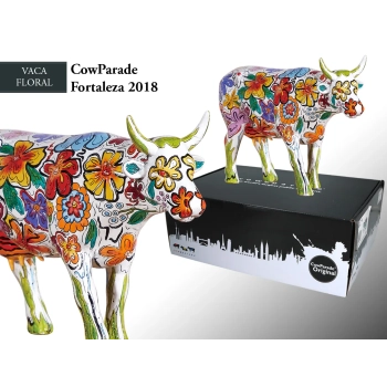 CowParade Fortaleza 2018, Vaca Floral, autor: Sandra Montenegro