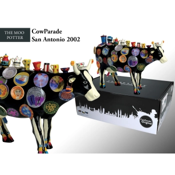 CowParade Houston 2001, The Moo Potter, autor: Meredith McCord.