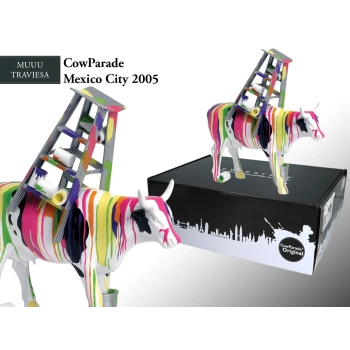CowParade Mexico City 2006, Muuu Traviesa, autor: Leslie Zaide Zaidenweber.