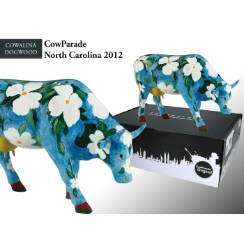 CowParade North Carolina 2012, Cowalina Dogwood, autor: Molly Brown Roberts.