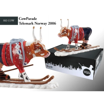 CowParade Telemark Norway 2006, Ski Cow - aka Loypelin Lauslam, autor: Maria Foss.