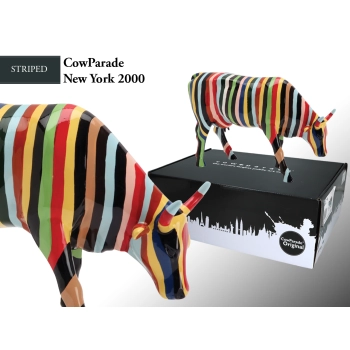 CowParade New York 2000, Striped, autor: Cary Smith.