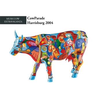 CowParade Harrisburg 2004, Music - Cow, autor: Orphelia M. Chamblis