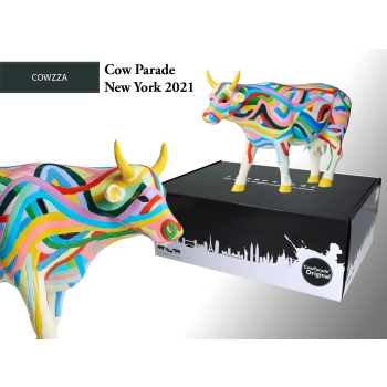 CowParade Cowzza, New York 2021, autor: A. Fizza & T.Chiao