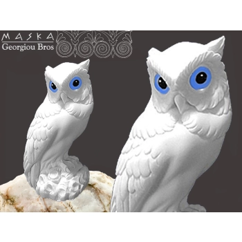Sowa - symbol Ateny -alabaster grecki