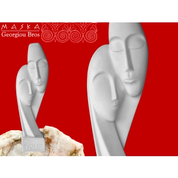 Figura -maski -alabaster grecki