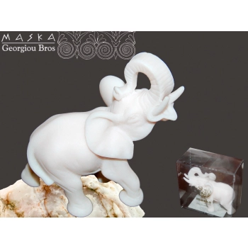 Słoń Nikodem -alabaster grecki