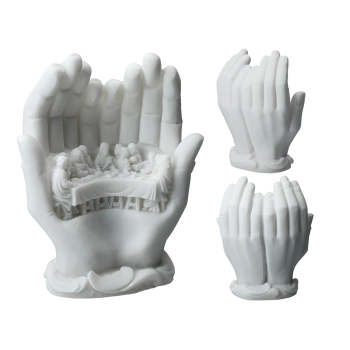 Ostatnia wieczerza - w dłoniach -alabaster grecki