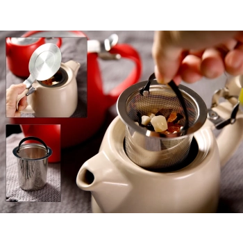 Czajnik ceramiczny z zaparzaczem