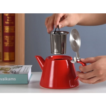 Czajnik ceramiczny z zaparzaczem