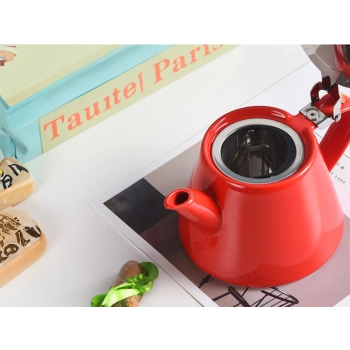 Czajnik ceramiczny z zaparzaczem