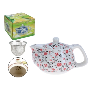 Czajnik ceramiczny z zaparzaczem