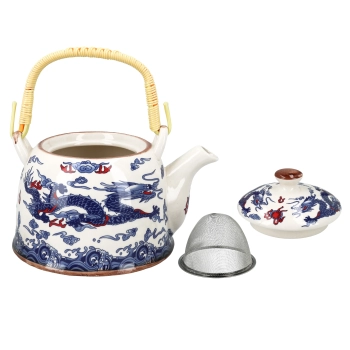 Czajnik ceramiczny z zaparzaczem