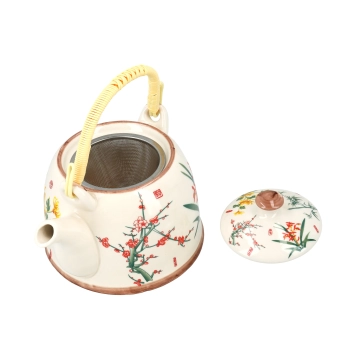 Czajnik ceramiczny z zaparzaczem