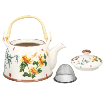 Czajnik ceramiczny z zaparzaczem