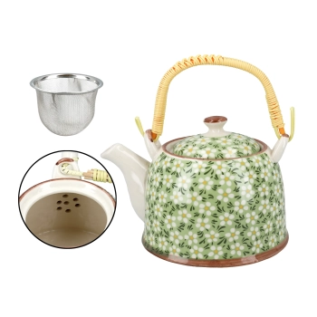 Czajnik ceramiczny z zaparzaczem