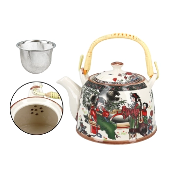Czajnik ceramiczny z zaparzaczem